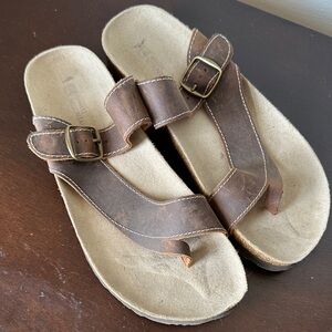 White Mountain Brown Sandals